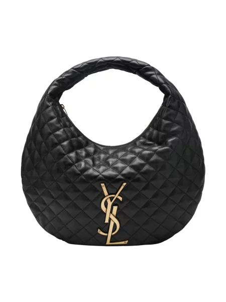 Torebka hobo Saint Laurent skórzana czarna