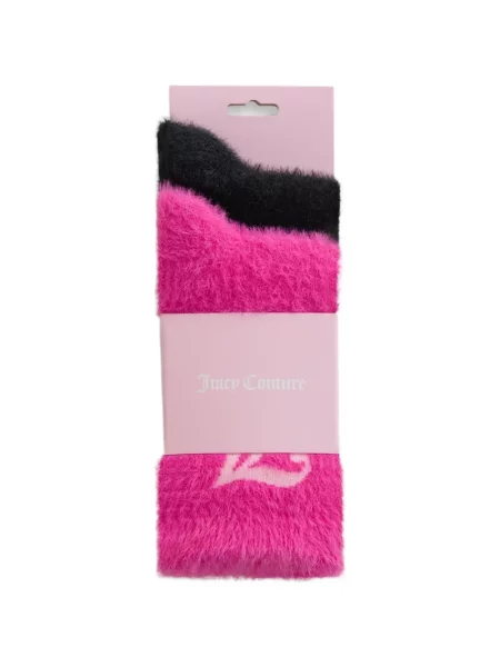 Paperjast čarape Juicy Couture s autogramom crna