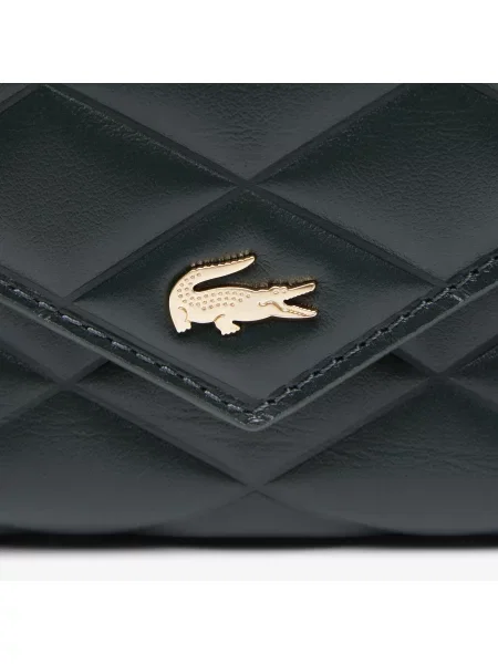 Lacoste Etui Na Karty Ze Wzorem Ciemnozielone zielony