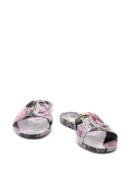 Papuci Dolce & Gabbana cu imagine negru