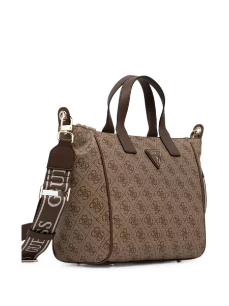 Geantă shopper Guess cu imagine maro