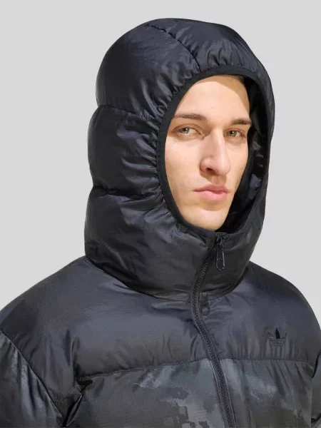 Kurtka pikowana o kroju regular fit z detal z logo Adidas Originals czarna