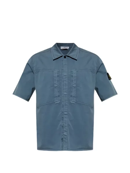 Scurt cămașă Stone Island cu strasuri albastru