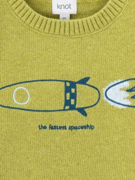 Sweter dziecięcy Knot zielony