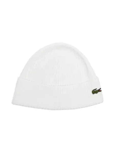 Căciulă Lacoste tricotate alb