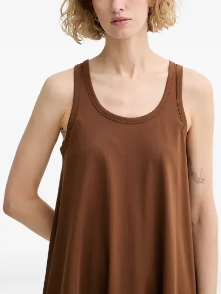 Rochie mini Marc O'polo fără mâneci în linie A maro