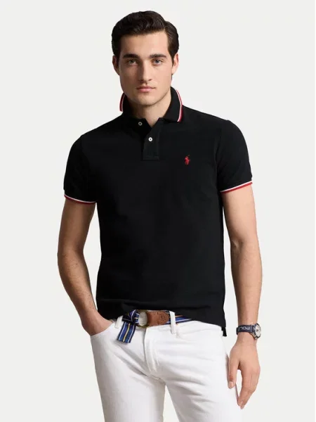 Polo Ralph Lauren Polo marškinėliai Ssl juoda