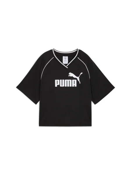 PUMA Tricou funcțional Essential negru alb