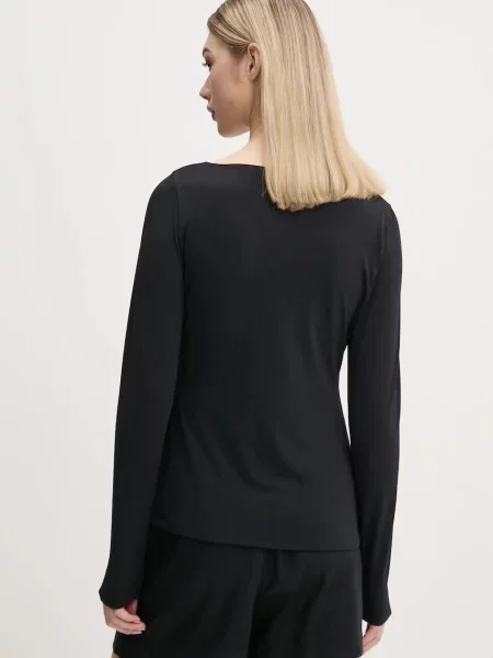 Halenka Abercrombie & Fitch hladká černá
