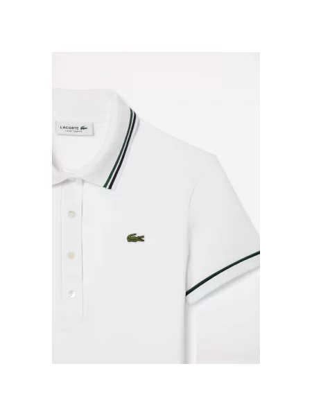 Tricou polo Lacoste alb