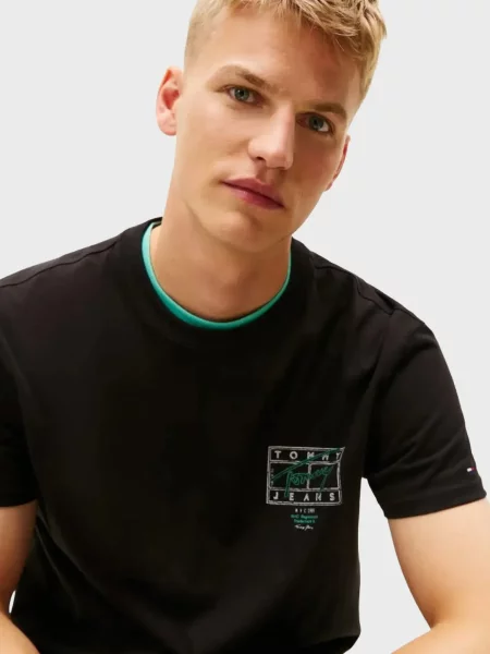Футболка Tommy Jeans чорна