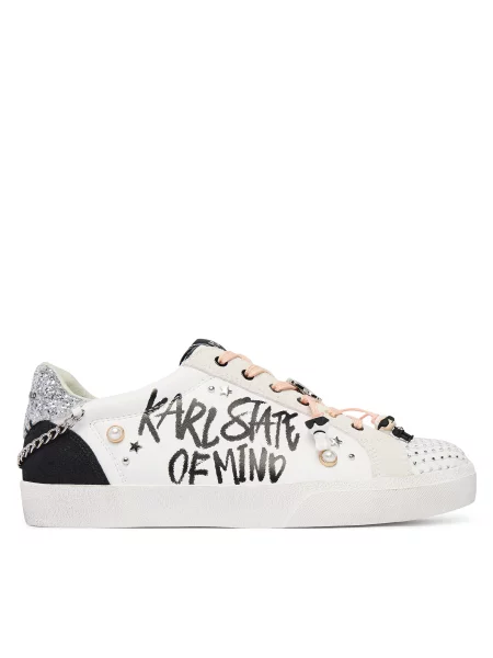 Sneakersy KARL LAGERFELD biela