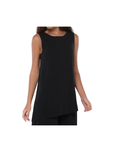 Top Kaos asymetryczny czarny