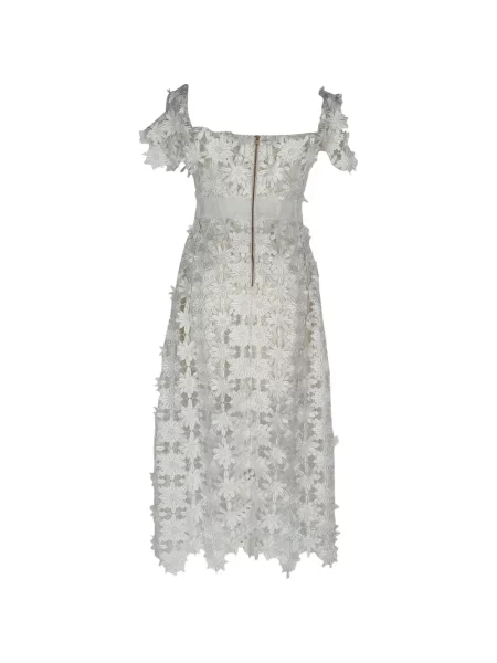 Rochie Self-portrait din dantelă alb
