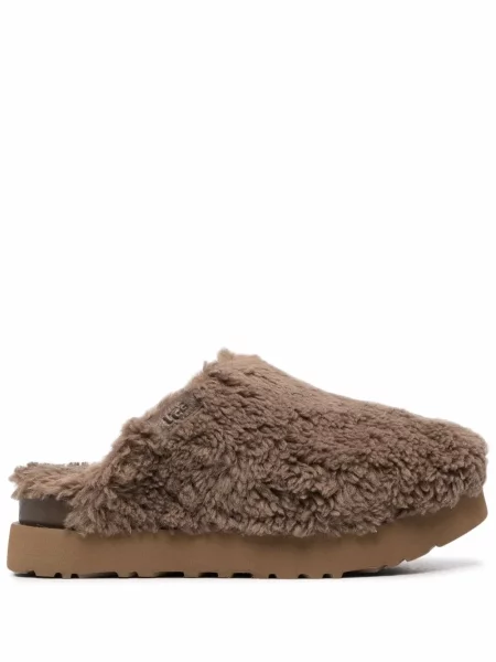 Papuci de casă Ugg cu platformă maro