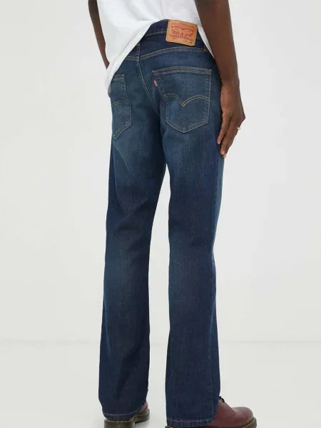 Džíny Levi's SLIM BOOT CUT tmavomodrá