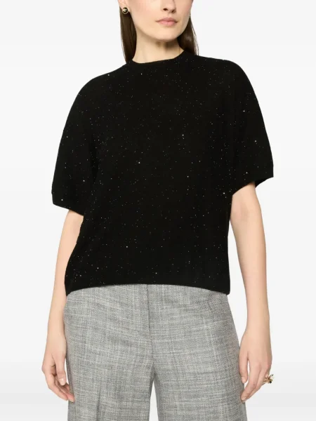Top Genny scurt negru