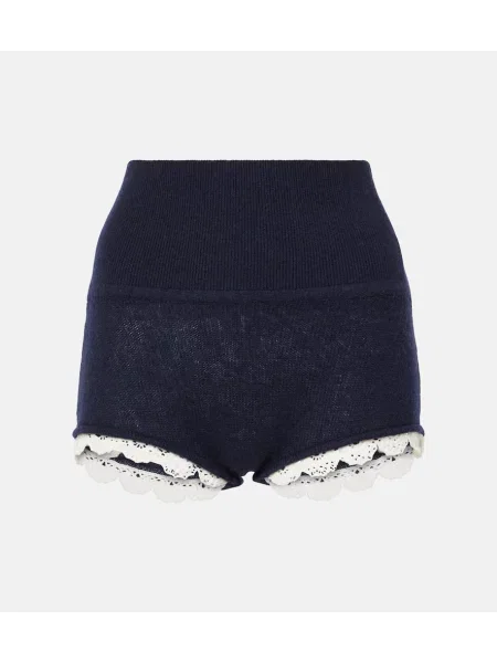 Kratke hlače Magda Butrym iz kašmirja modra