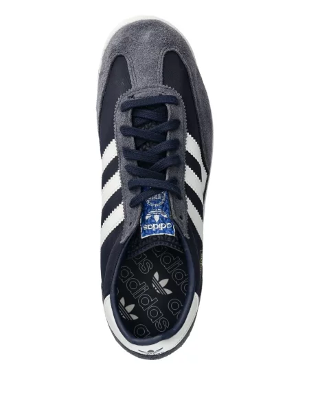 Sneakerși Adidas Stan Smith cu dungi din piele de căprioară albastru