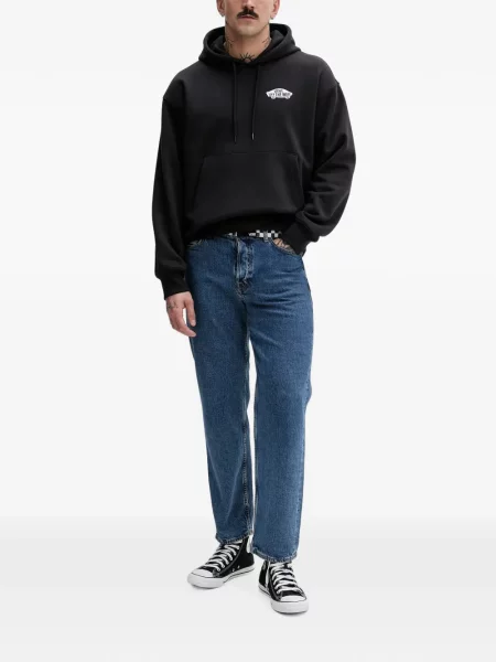 Hanorac cu glugă Vans cu imagine cu cordon negru