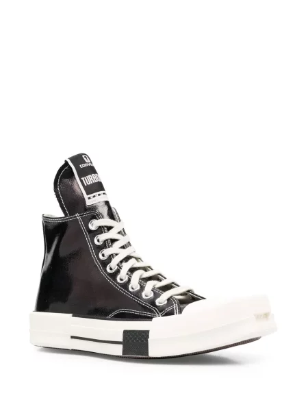 Lakované tenisky Rick Owens Drkshdw stříbrné