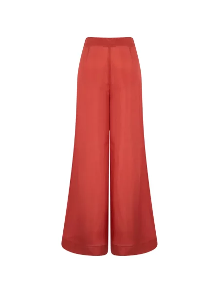 Pantaloni Alberta Ferretti roșu