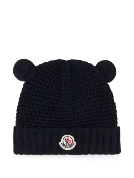 Czapka dziecięca Moncler Grenoble niebieska