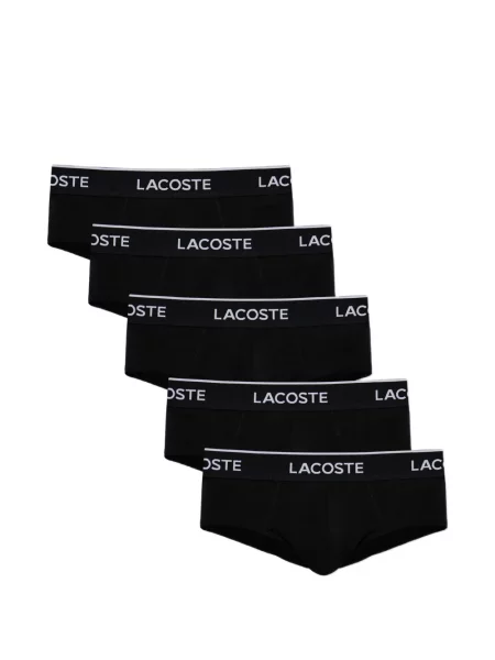 Majtki Lacoste z logo czarne