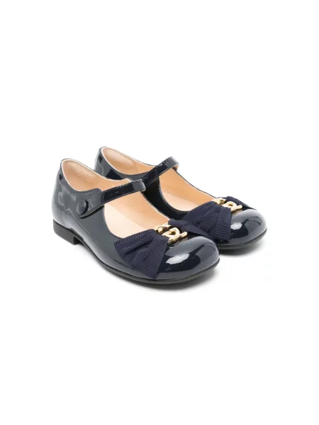 Balerinki dziecięce Gucci niebieskie