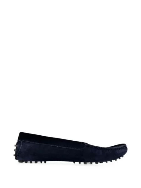 Pantofi loafer Manolo Blahnik din piele de căprioară albastru