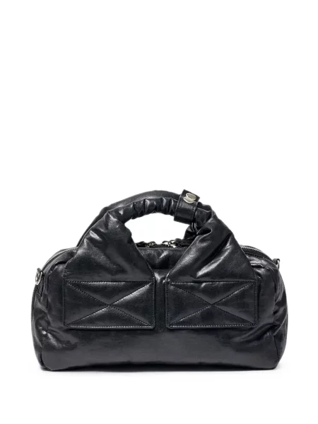 Με τιράντες τσάντα shopper Open Yy με γούνα μαύρο