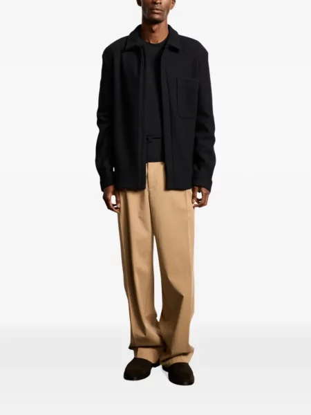 Geacă cămașă Kiefermann de lână negru