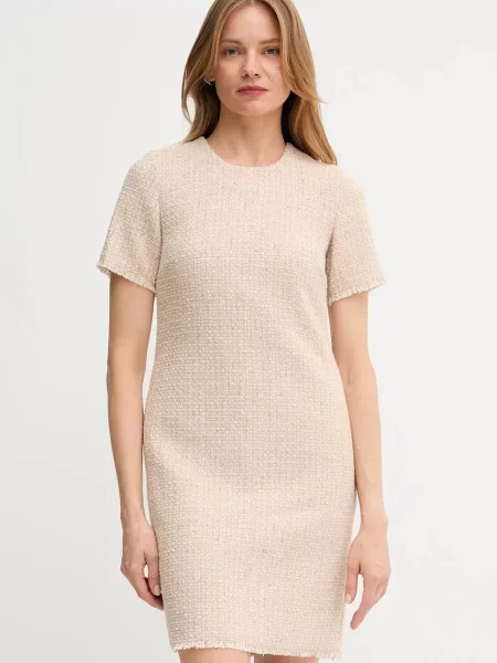 Joop! rochie din lână mini drept bej