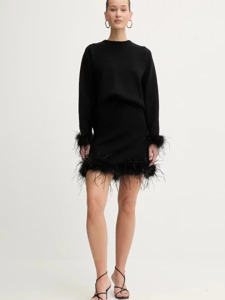 Never Fully Dressed spódnica mini rozkloszowana czarny