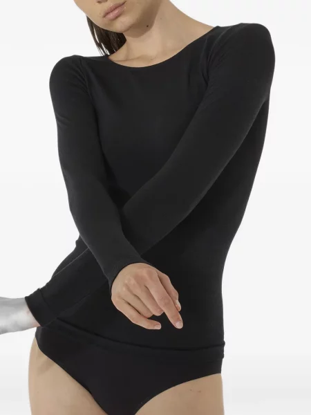 Lung top Wolford negru