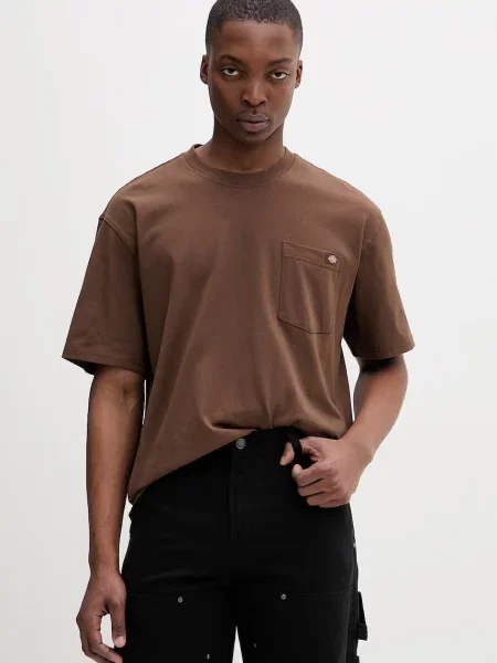 Dickies basic tričko hnědé