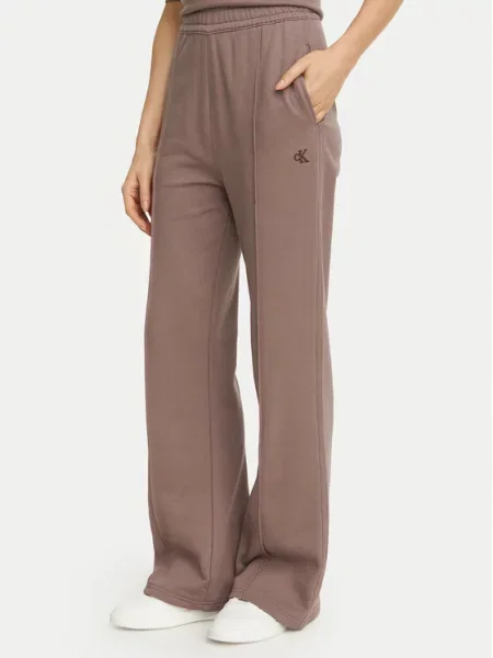 Spodnie dresowe Calvin Klein Jeans beżowe