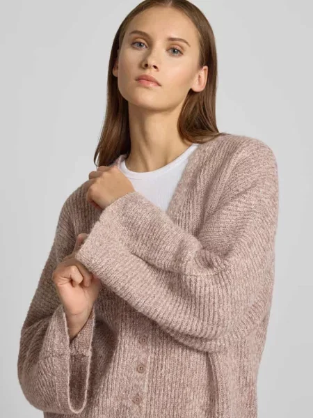 Kardigan rozpinany z dekoltem w serek model RENE' Topshop