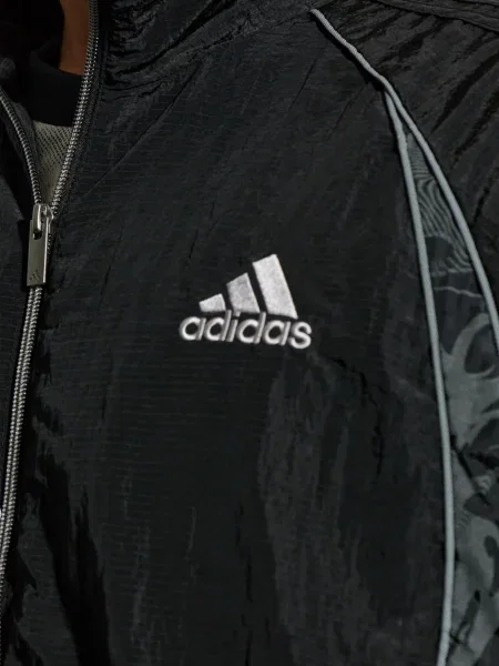 Tricou Adidas cu dungi cu imagine din jerseu verde