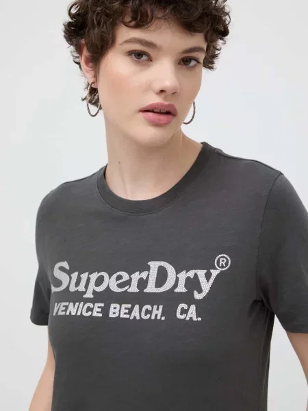 Тениска Superdry сиво