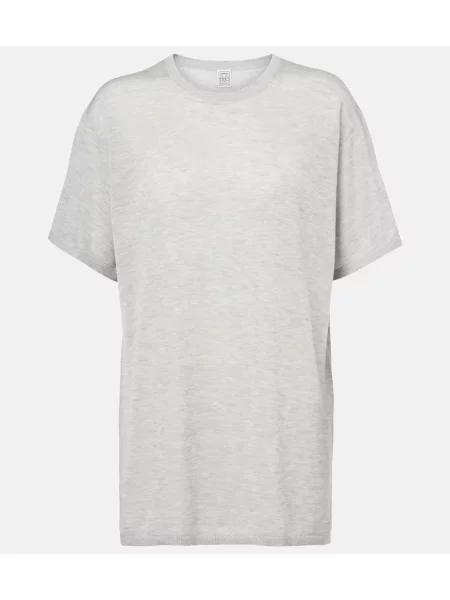 Przezroczysty top Toteme szary