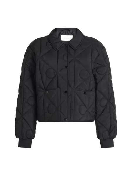 Calvin Klein Jeans Geacă de primăvară-toamnă negru
