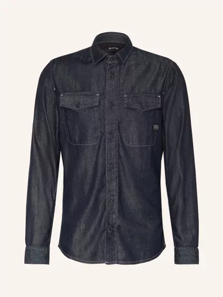 G-Star Koszula Jeansowa Marine Slim Fit blau granatowa