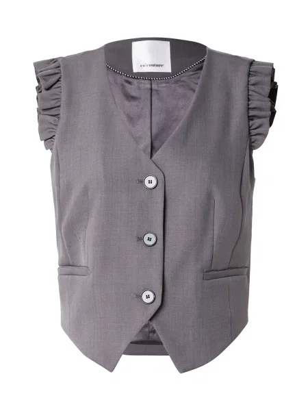 Co'couture Vesta k obleku tmavosivá