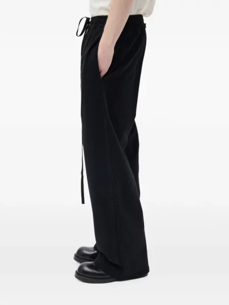Pantaloni Ann Demeulemeester alergare negru