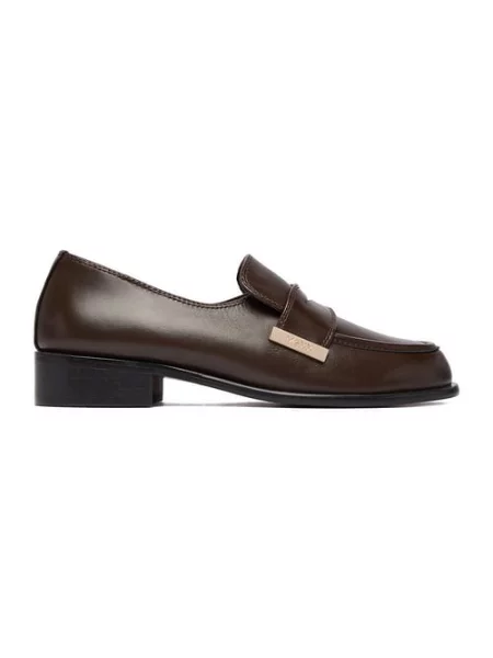 Loafersy brązowe