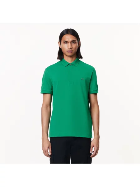 Lacoste Koszulka Polo Smart Paris Z Elastycznej Bawełny zielona