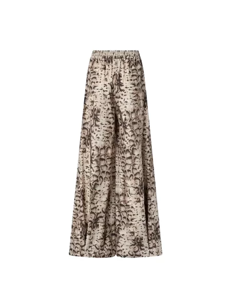 Pinko nohavice wide leg dámske béžová