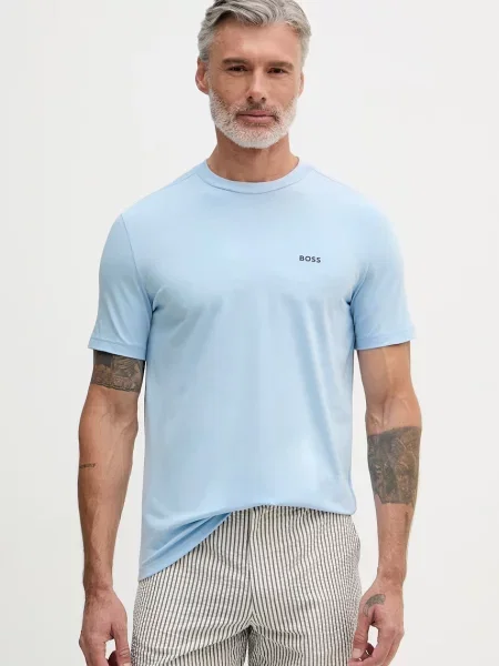 BOSS Green tricou pentru bărbați din cu Tee albastru