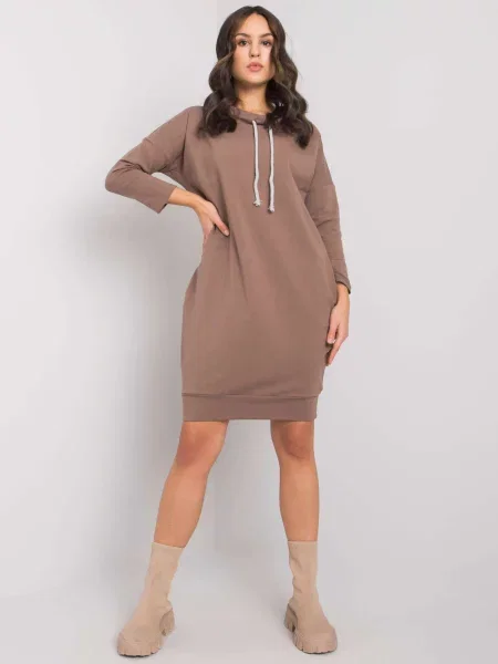 Rochie Fashionhunters de costum maro